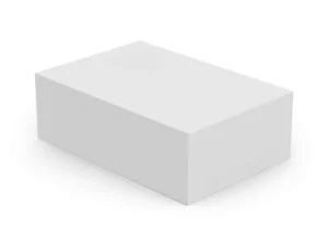 large carton gift box mockup