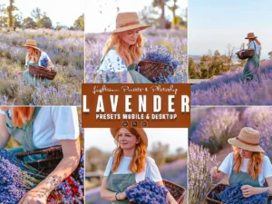 lavender photoshop action lightrom presets