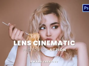 lens cinematic photoshop action 3