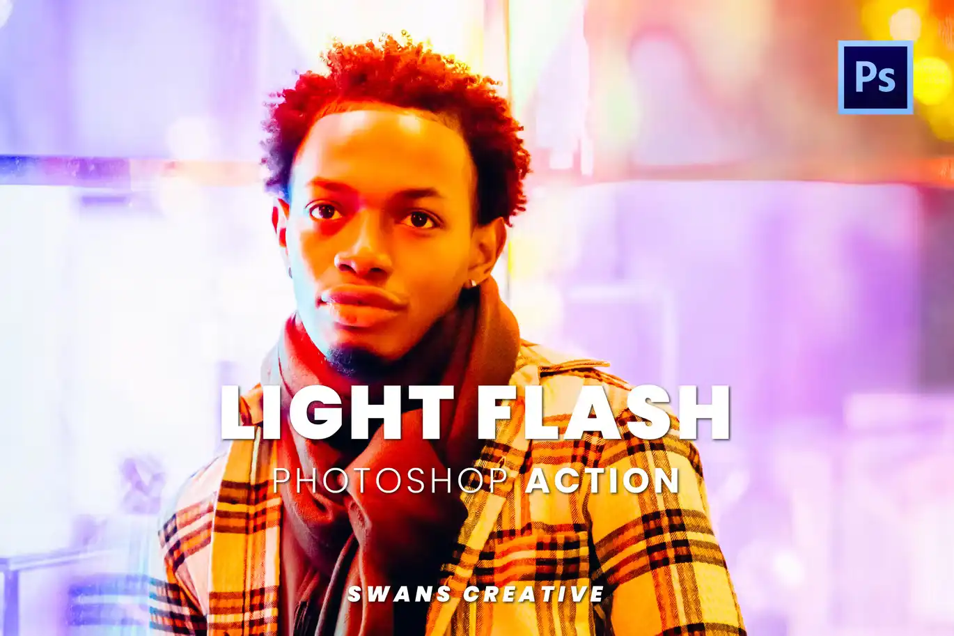 Light Flash Photoshop Action