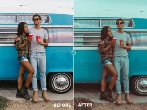 lightroom preset and action blue tones 6