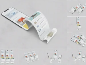 long scroll extended screen mobile mockups 9