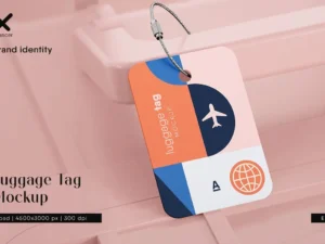 luggage tag mockup 5