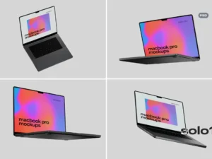 macbook pro mockup 16 inch solo