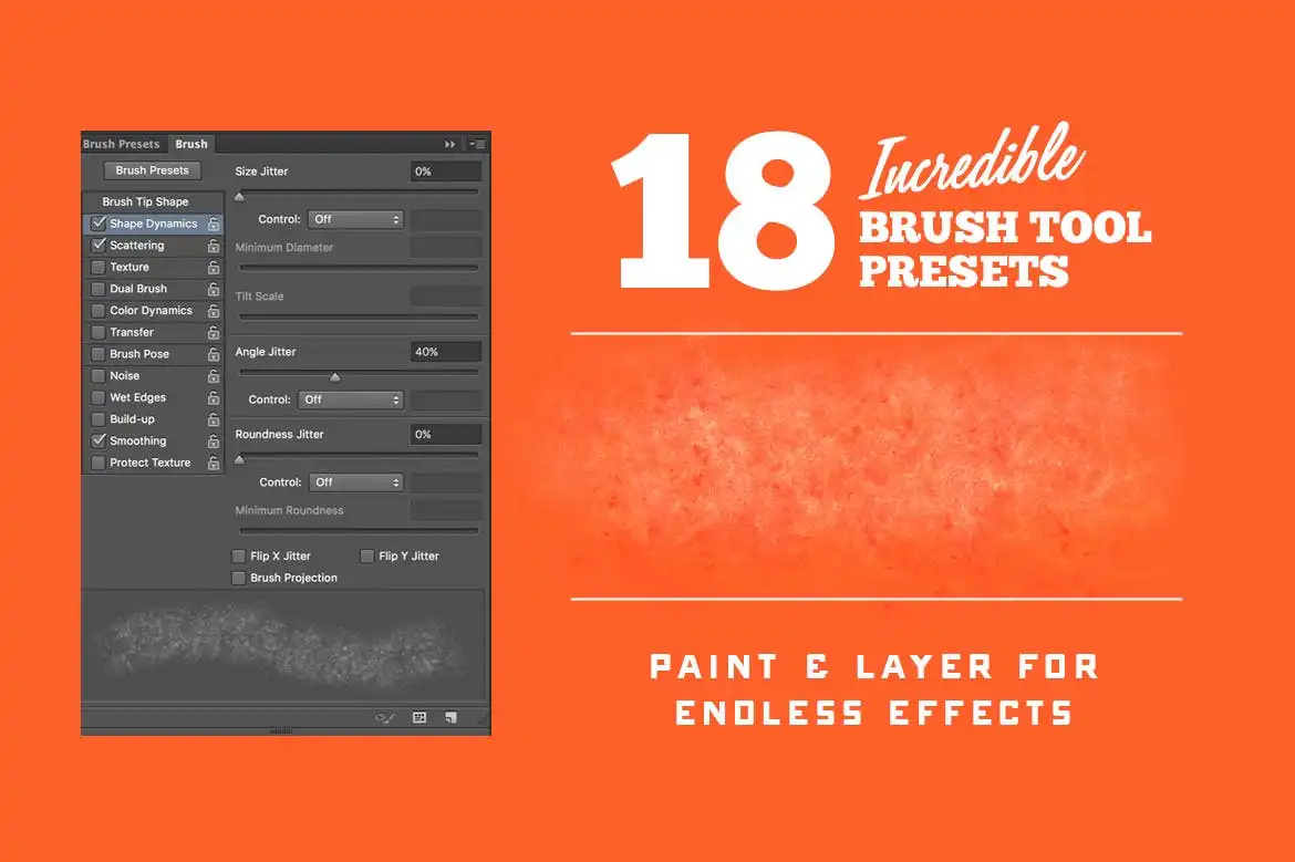 Adobe Photoshop Brush Stamps Bundle - 5 Packs 7 machine washed photoshop brush presets 2