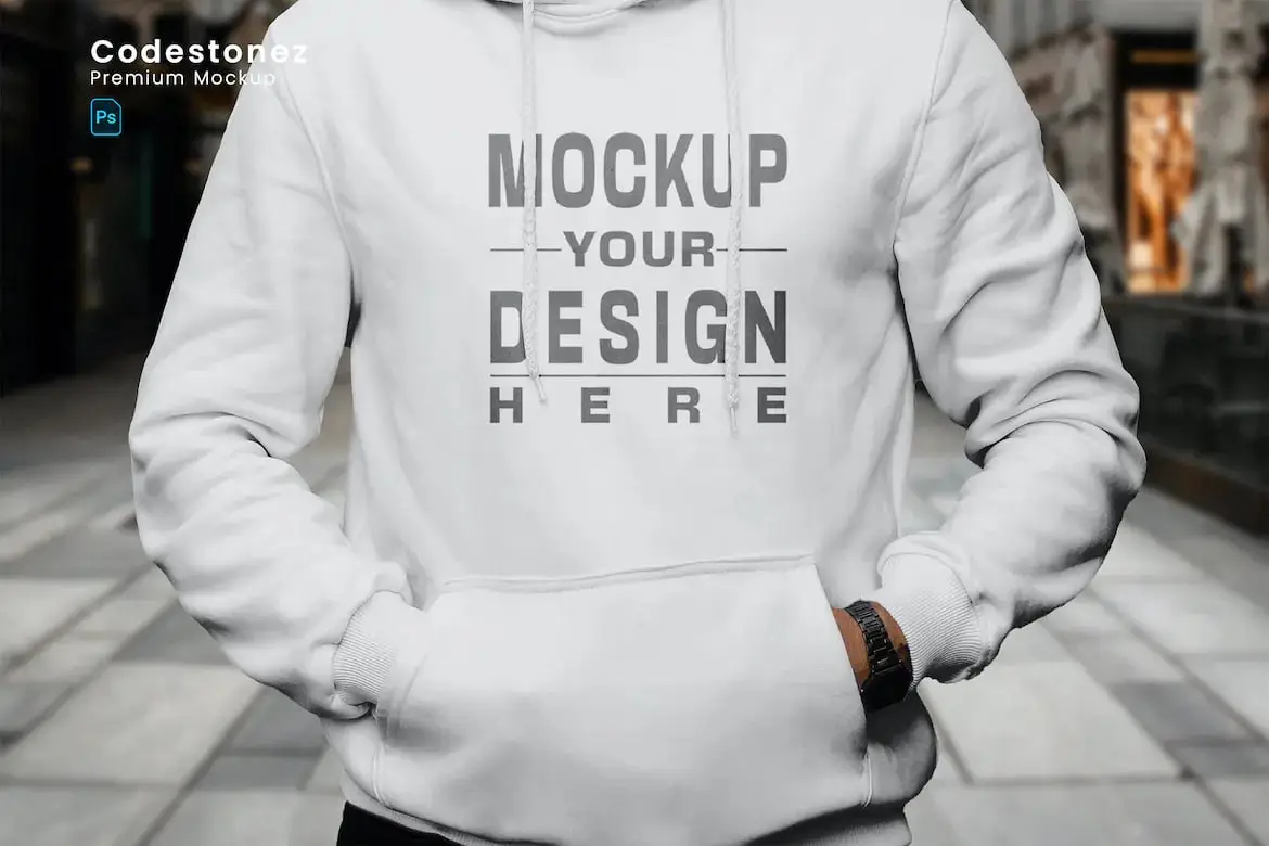 Man Hoodie Mockup