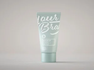 matte cosmetic tube mockup