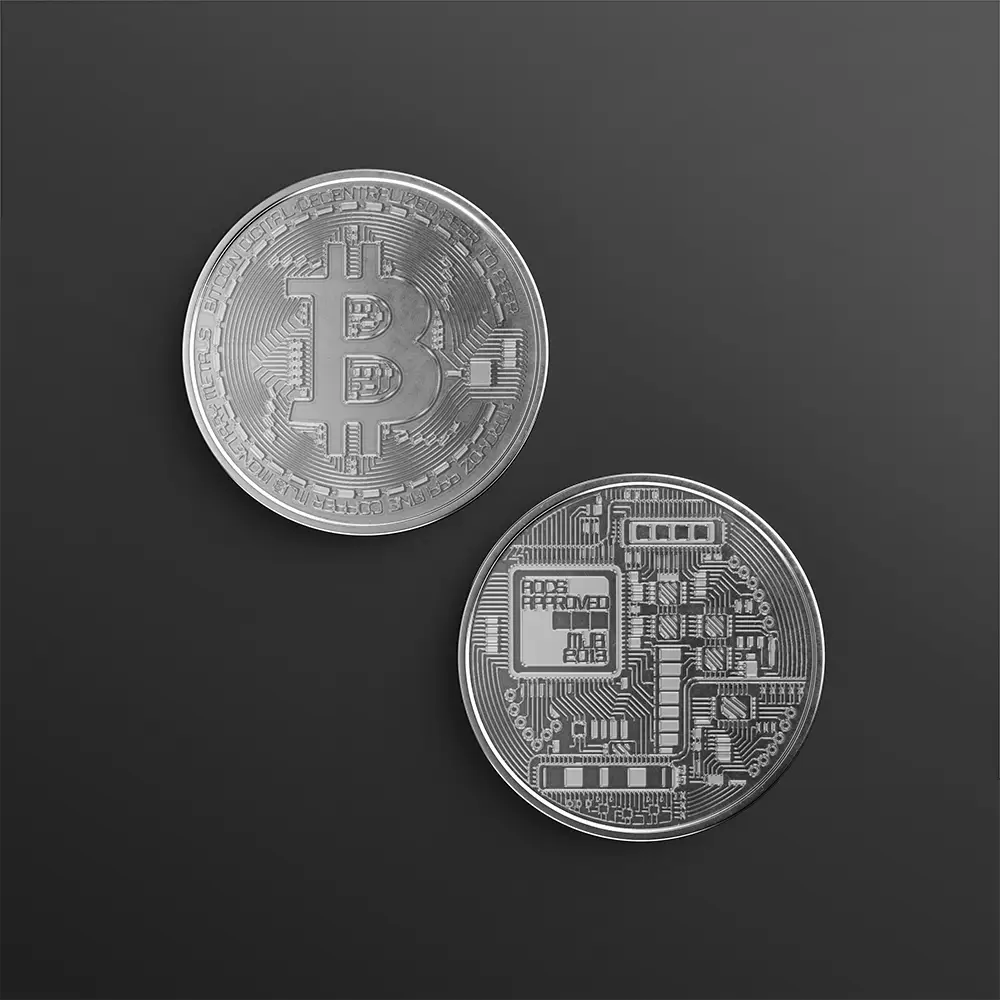 Medal Coin Cryprocurency Mockup