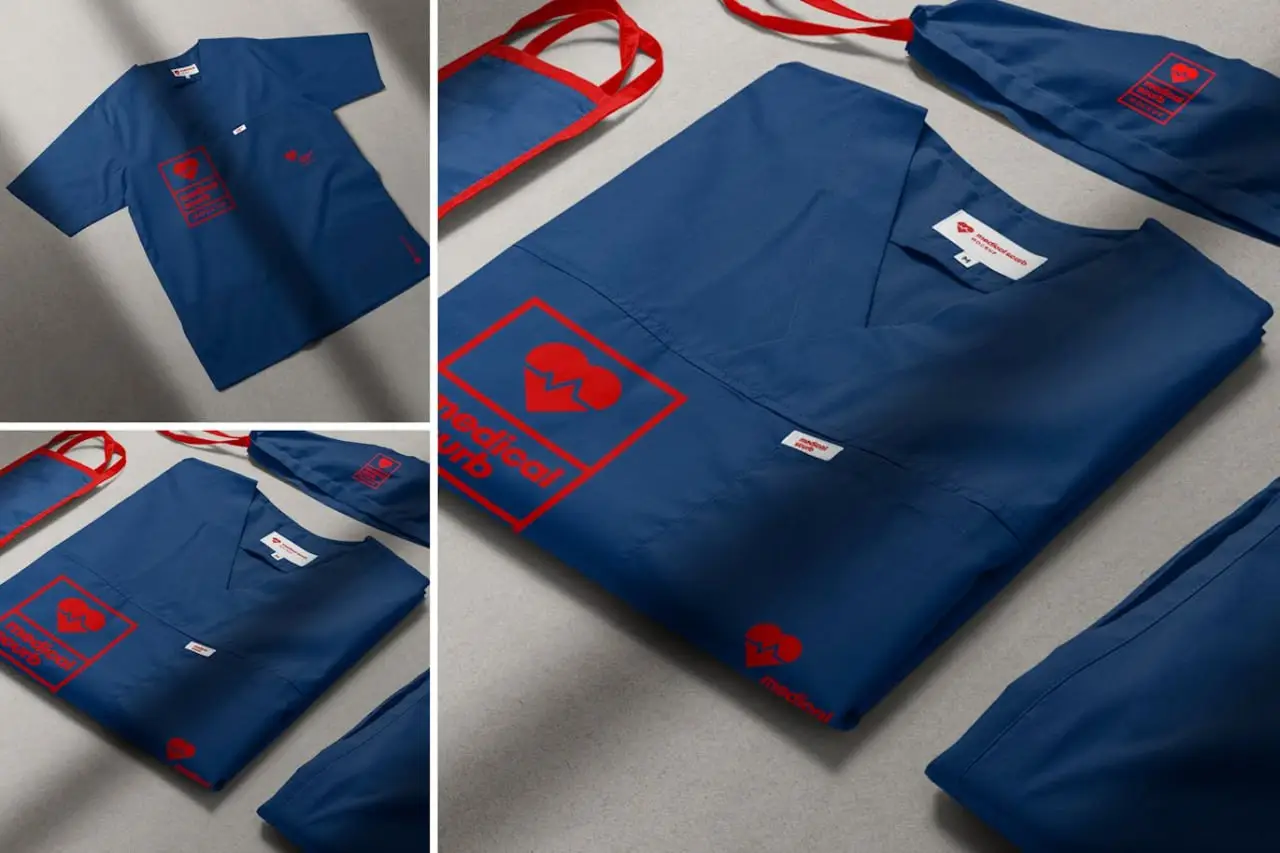 Medical Scrubs Mockup