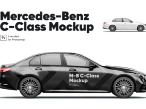 mercedes benz c class mockup