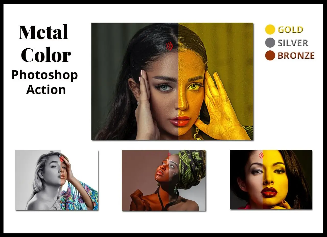 Metal Color Photoshop Action