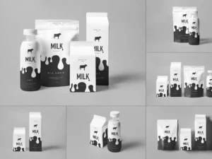 milk mock up