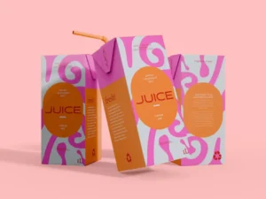 milk or juice carton mockup