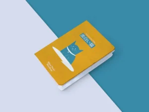mini notebook activity journal mockup realistic