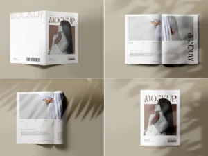 minimal fashion magazine mockups