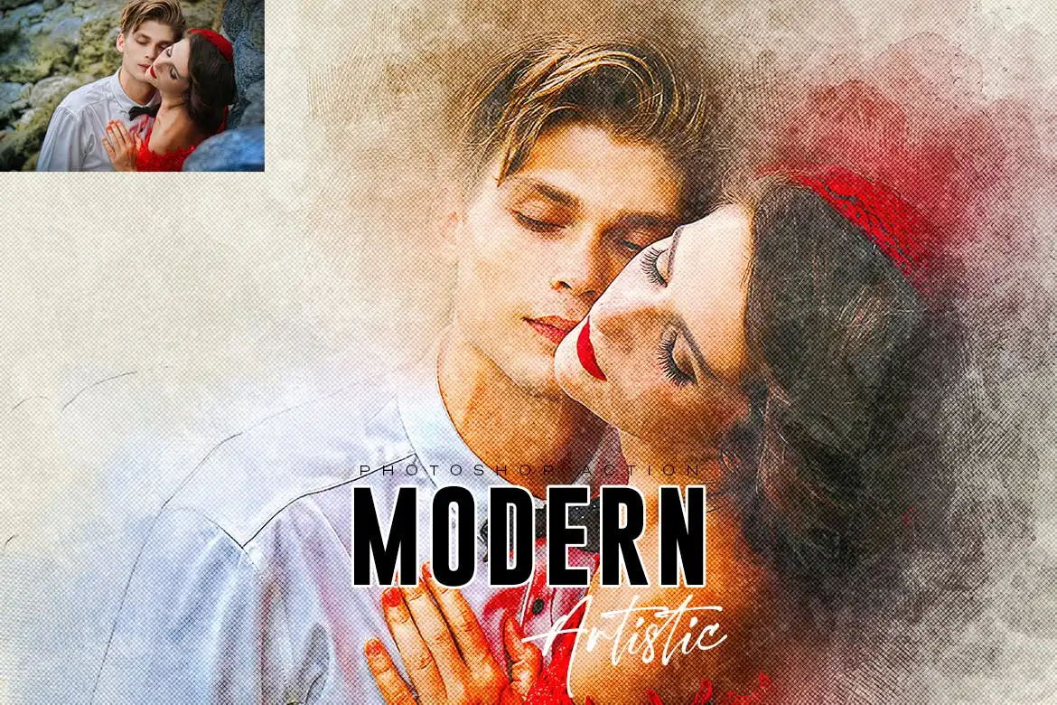 Modern Artistic Photoshop Action 3 modern artistic photoshop action