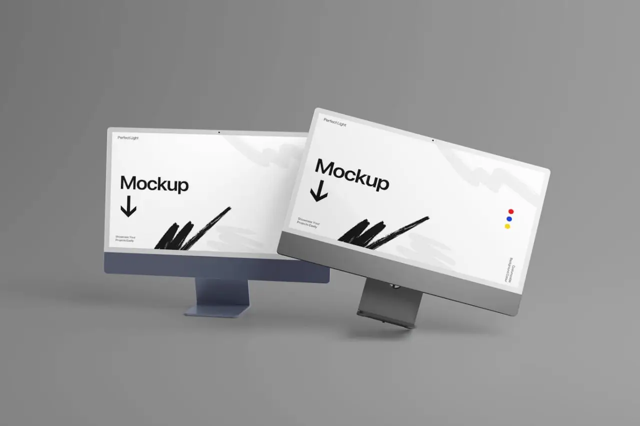 Modern Computer Screen Mockup Template