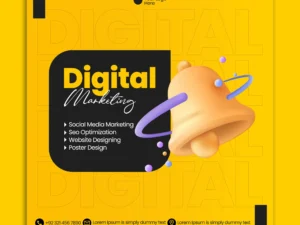modern minimalist digital marketing web square banner instagram post