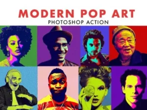 modern pop art photoshop action d6txwu
