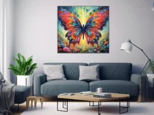 modern room wall art mockup