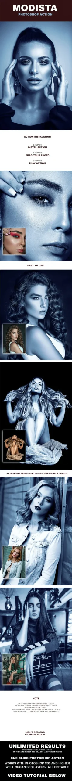 Modista Photoshop Action