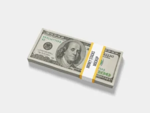 money stacks mockup