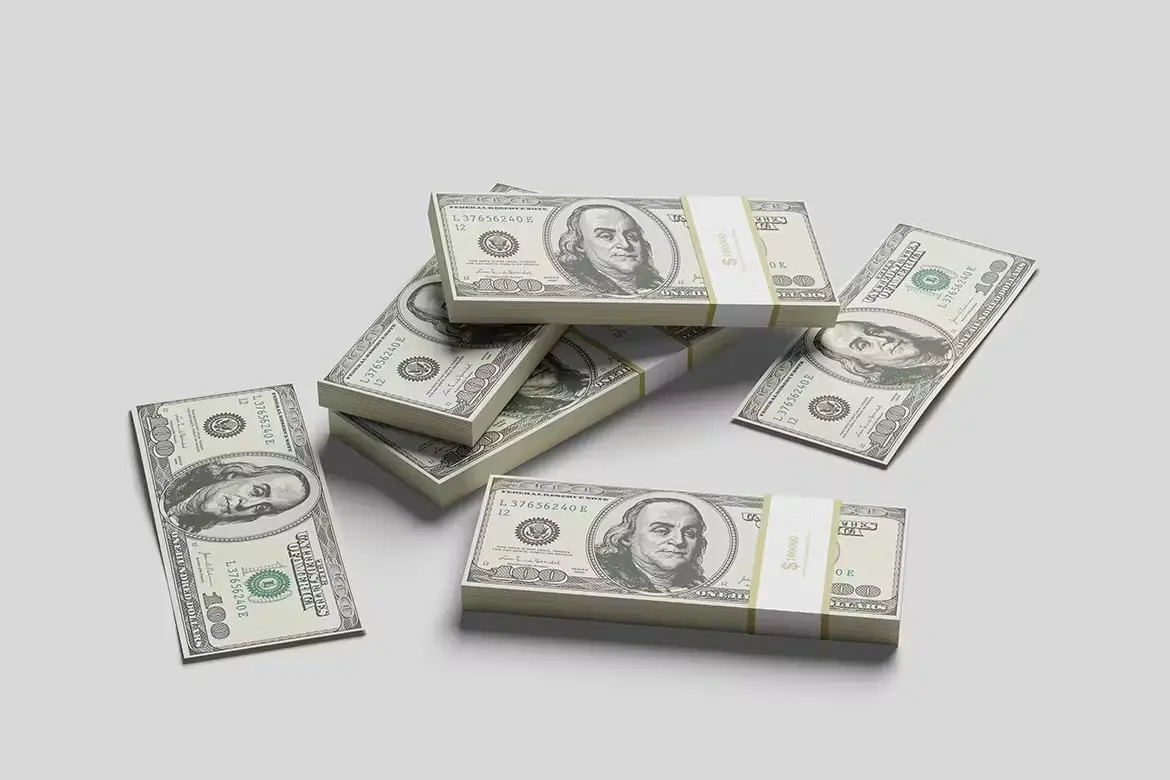 Money cash mockup---