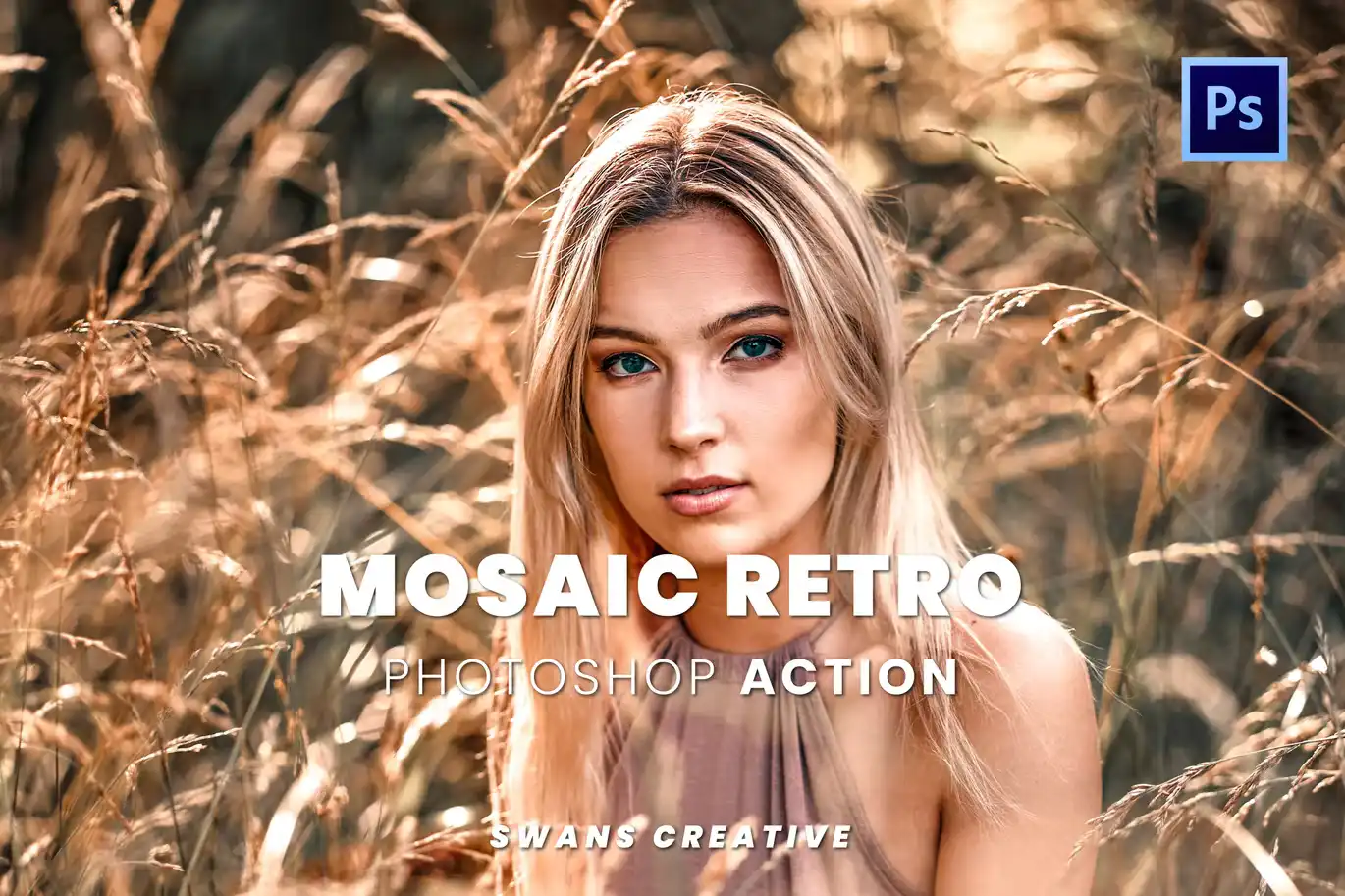 Mosaic Retro Photoshop Action 4 mosaic retro photoshop action 3