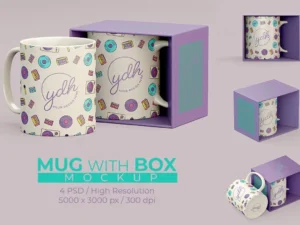 mug box set mockup