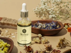 natural oil dropper packaging mockup 2