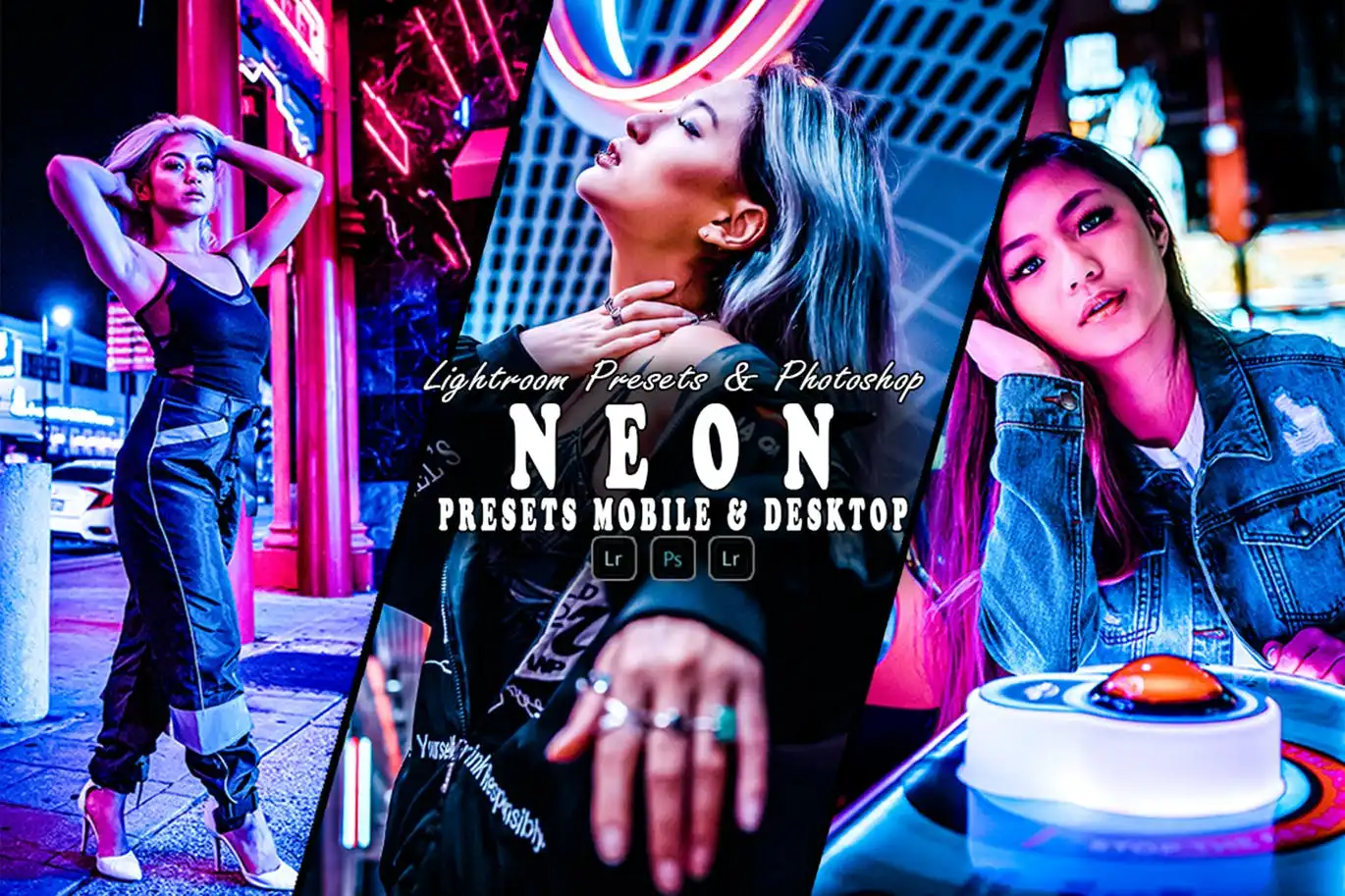 Neon Action & Lightrom Presets 8 neon action lightrom presets 5
