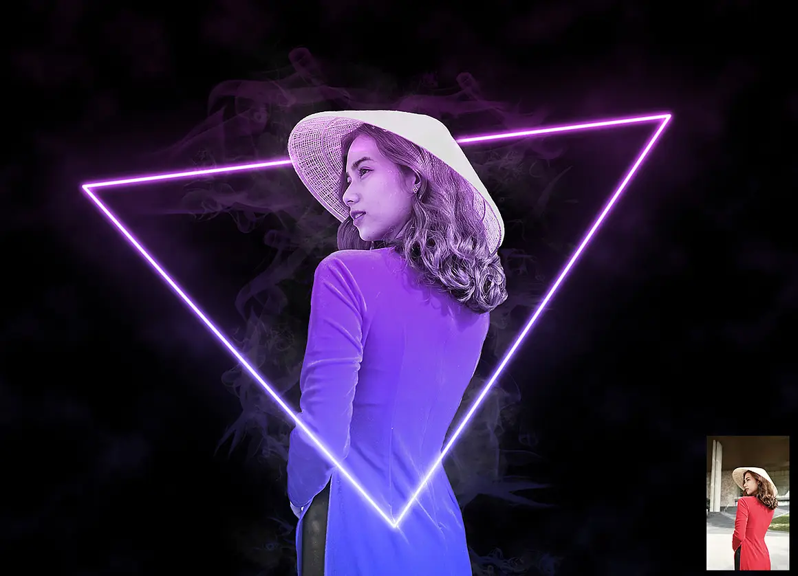 Neon Effect Photoshop Action