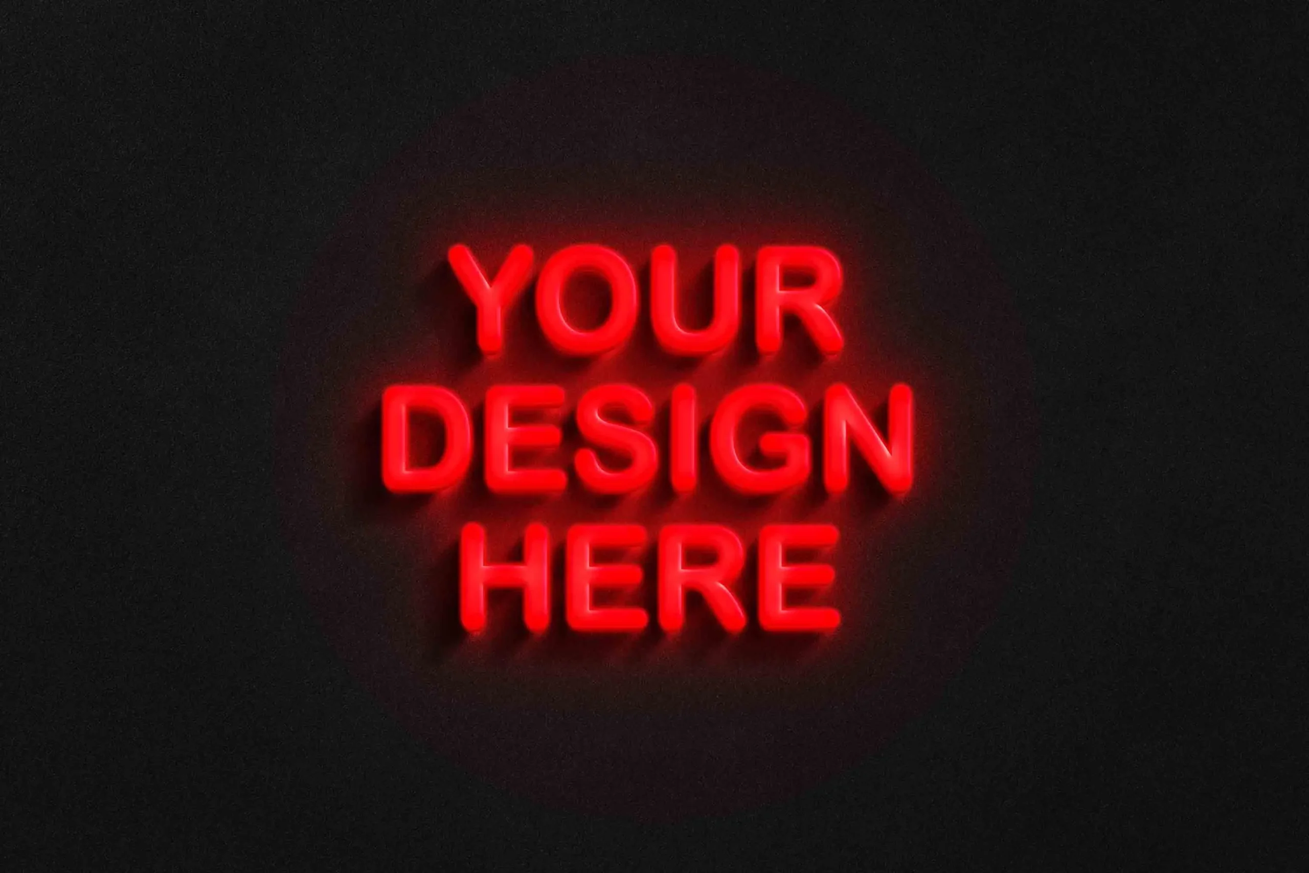 Neon Logo Mockup