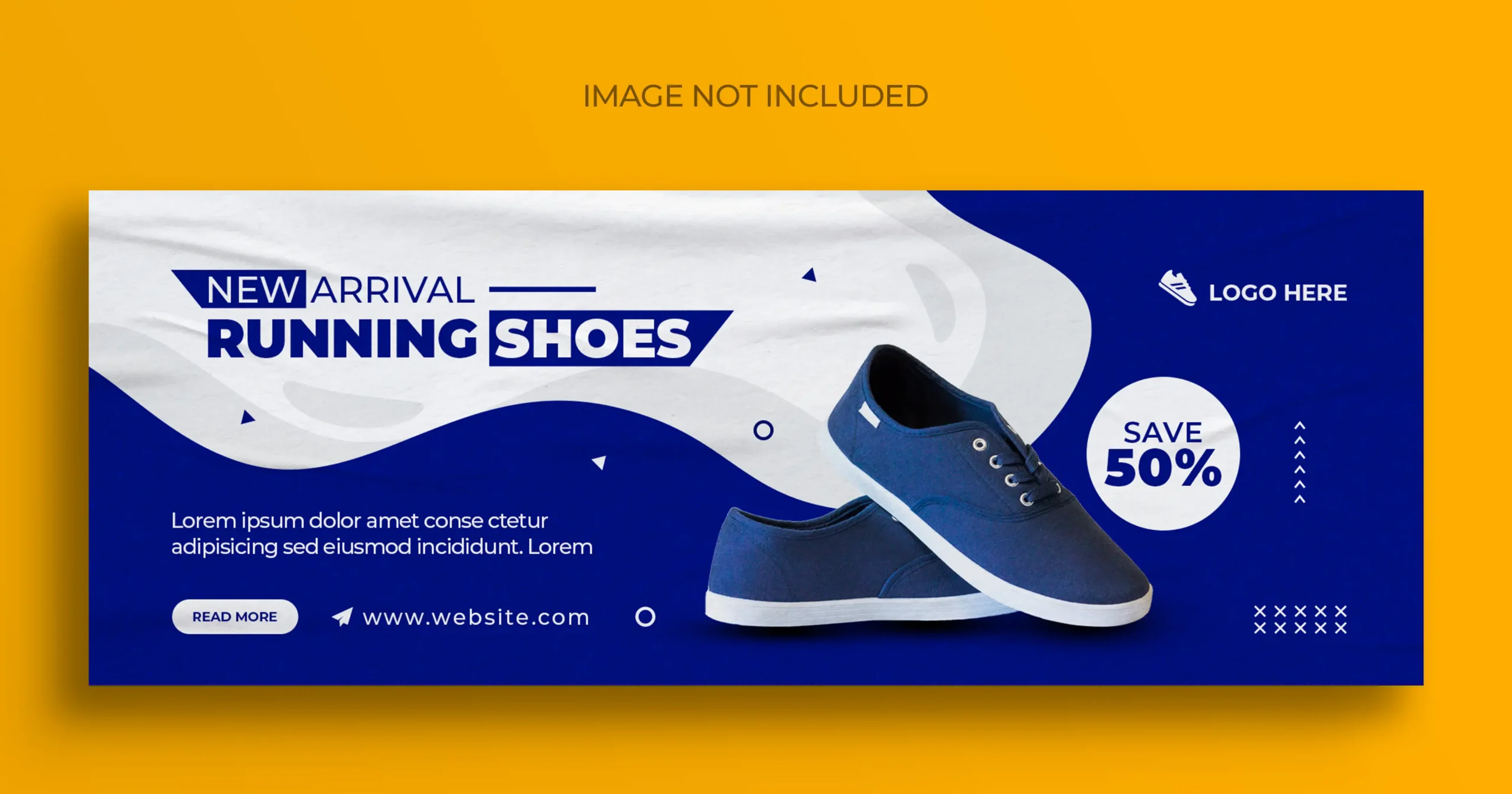 New Collection Shoes Exclusive Social Media Facebook Cover Page Banner Template