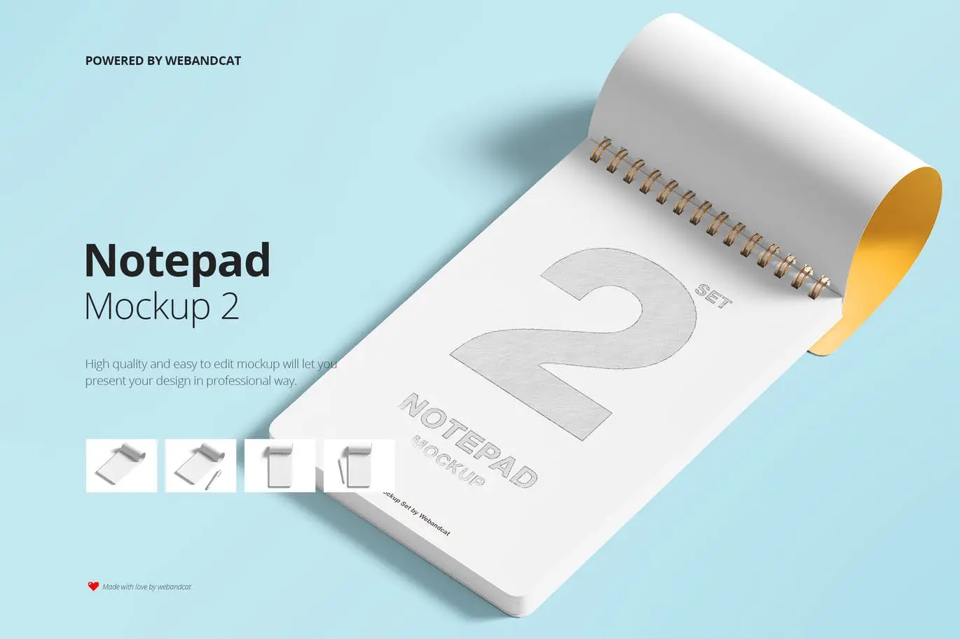 Notepad Mockup Set