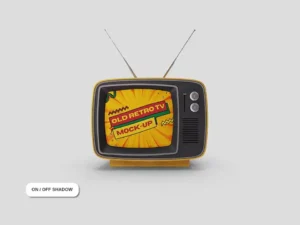old retro tv mockup 4