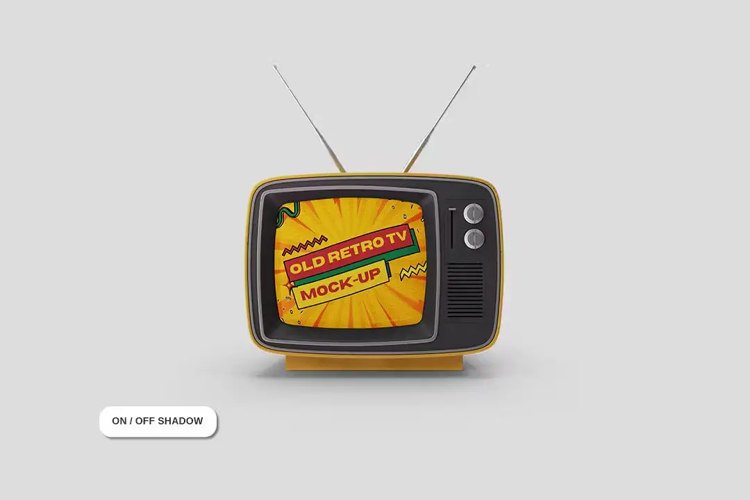 Old Retro Tv Mockup