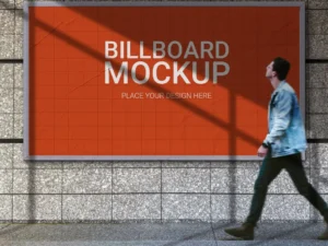 outdoor advertising billboard mockup