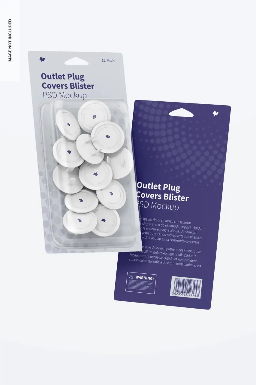 Outlet Plug Covers Blister Mockup