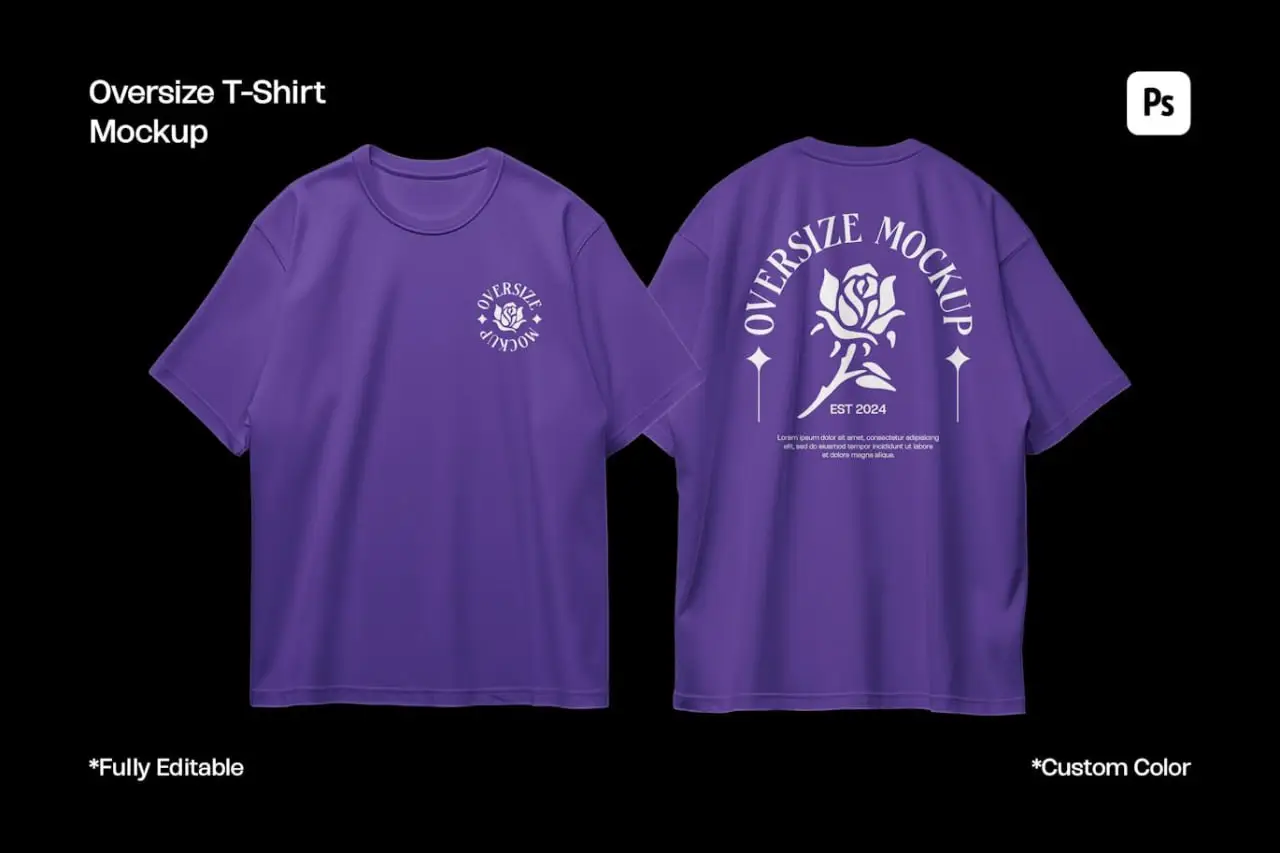 Oversize T-Shirt Mockup