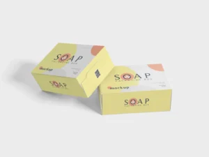 packaging box soap mockup 4