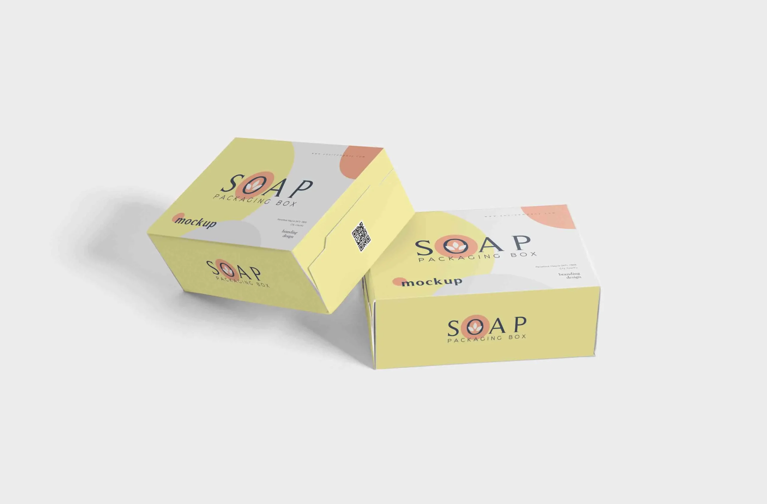 Packaging Box & Soap Mockup