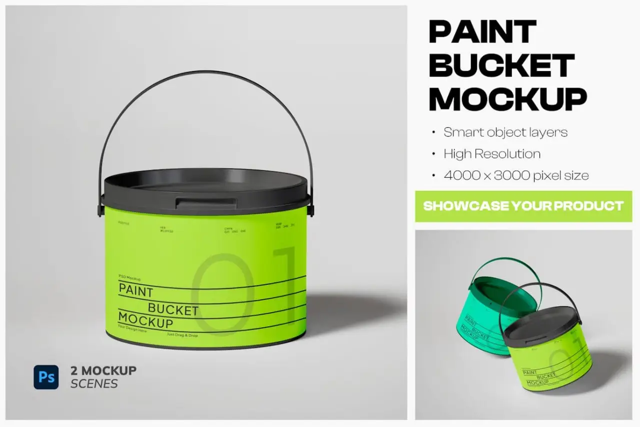 Paint Bucket Mockup