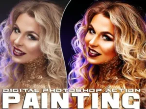painting photoshop action bxryzkd