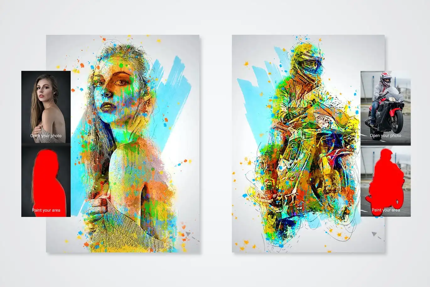 Paints Art Photoshop Action 6 paints art photoshop action 3