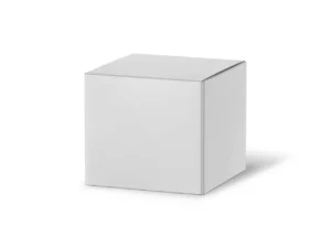 paper box half side view