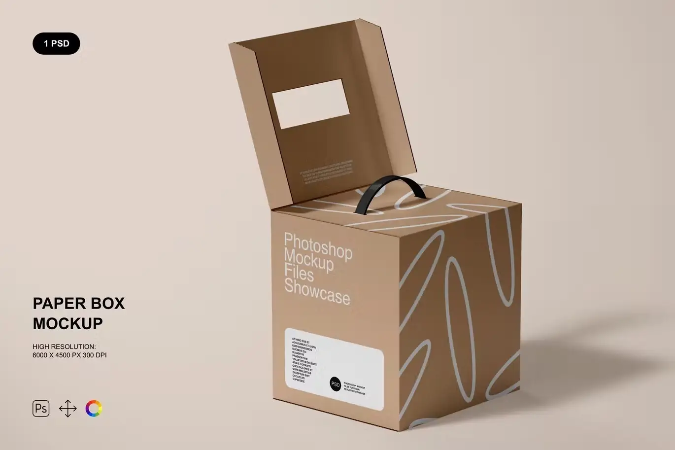 Paper Box Mockup