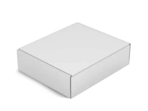 paper box mockup half side view