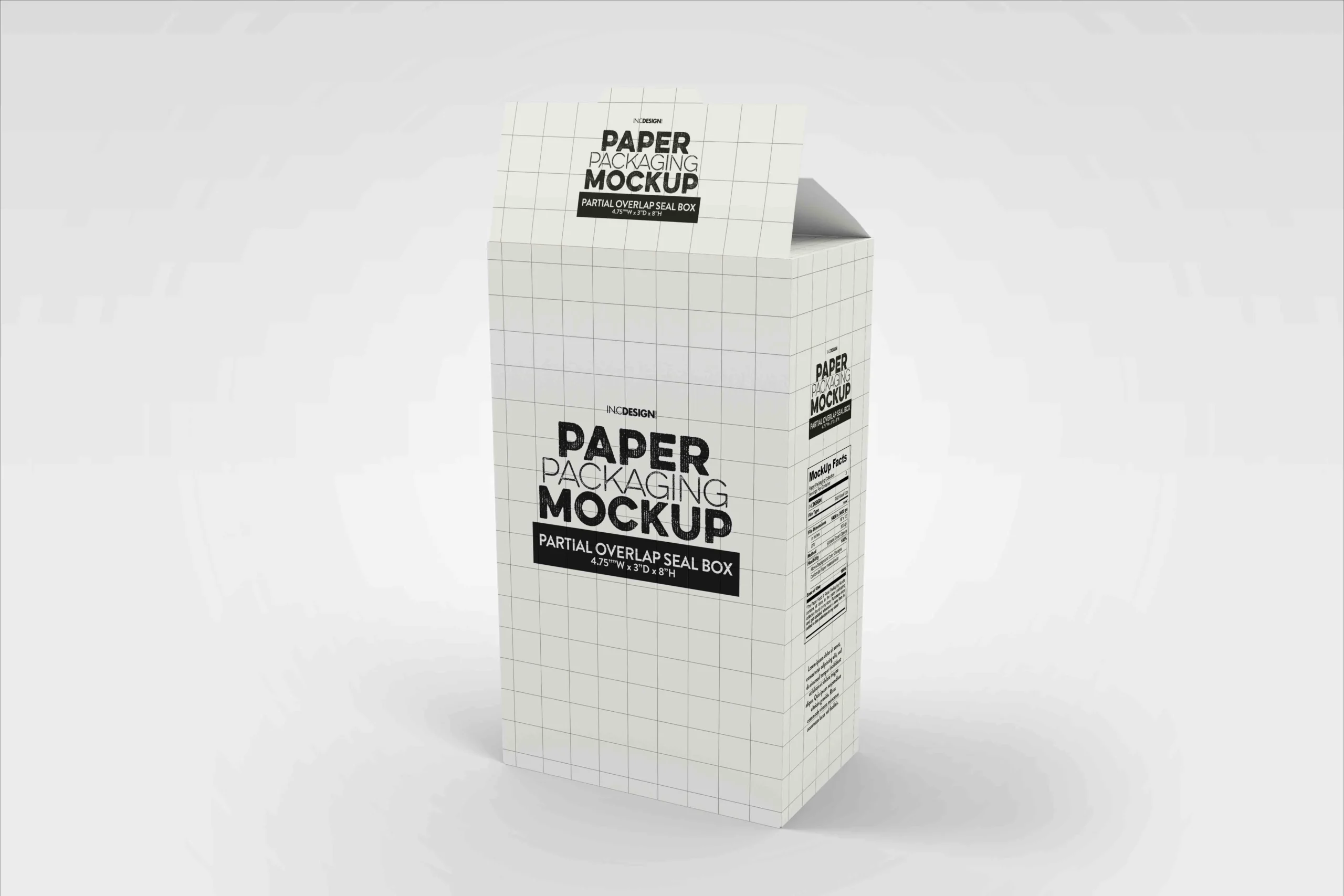 Paper Cereal Box Packaging Mockup