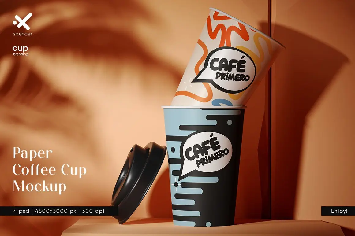 Paper Coffee Cup Mockup